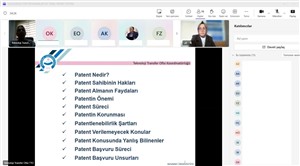 Teknoloji Transfer Ofisi’nden Uluslararası Fon Programları ve Patent Eğitimi